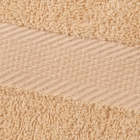 Набор полотенец махровых бордюр 440 г/м2, 40х70 бежевый, 10шт