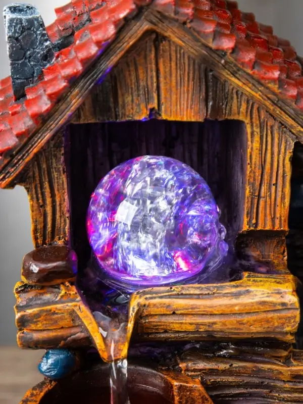 Фонтан Фонтан "Домик под деревом" 32х15х13 см (с подсветкой)