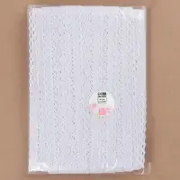 Кружево вязаное, 55 мм, 10&plusmn;1 м, белое