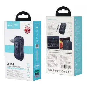 FM Модулятор E73 Pro HOCO + ресивер черный