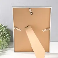 Фоторамка пластик формат А4 "Современная классика" серый и белый 26х20,8х1,5 см