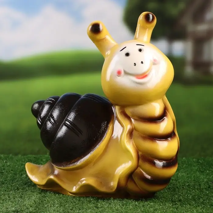 Садовая фигура из гипса &laquo;Улитка с улыбкой&raquo;, 12&times;26&times;28 см