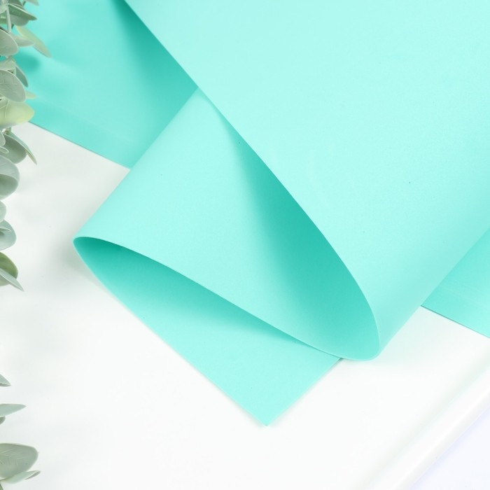 Фоамиран матовый 60х70см 1 мм, мятный Фоамиран матовый 60х70см 1 мм, мятный