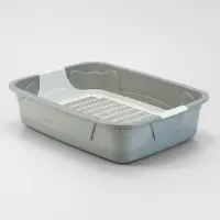 Туалет с сеткой, 44&times;33&times;11.5 см, серый, белый