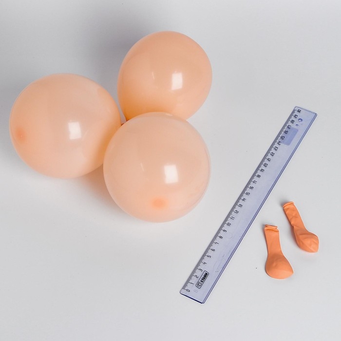 Шары воздушные латексные 5 Шары воздушные латексные 5" «Макарун», набор 100 шт., водные бомбочки, цвет оранжевый