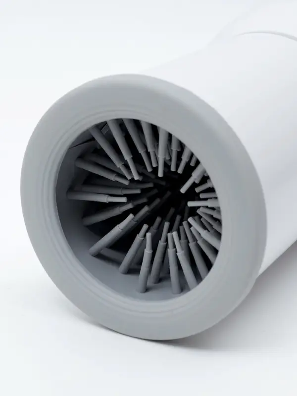 Лапомойка для собак и кошек FW-01, автоматическая, от батареек, белая