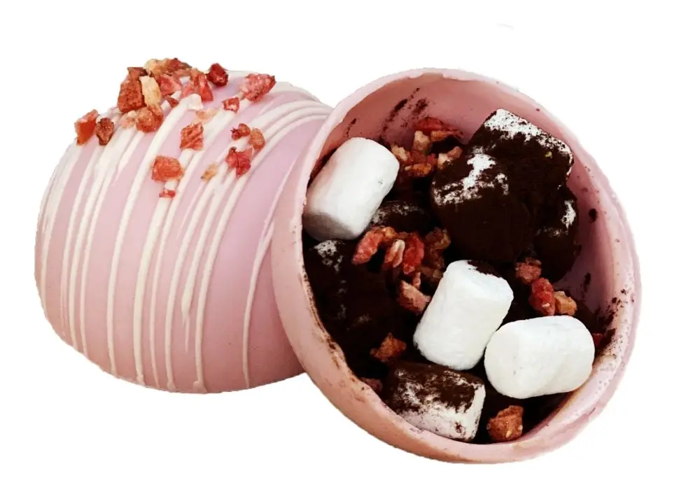 Шоколадная бомбочка «Клубника» Шоколадная бомбочка «Клубника»