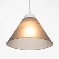 Плафон отдельный «Конус», Е27, дымчатый, 25×25×15 см