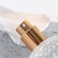 Флакон для парфюма, с распылителем, стеклянный, 30 мл, прозрачный, золотистый