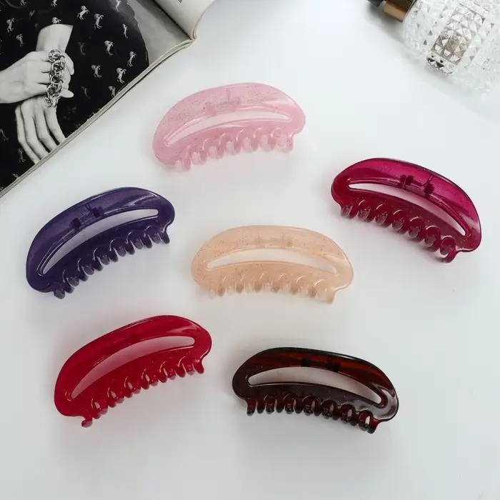 Краб для волос "Фрида" дуга широкая, 9,5 см, микс