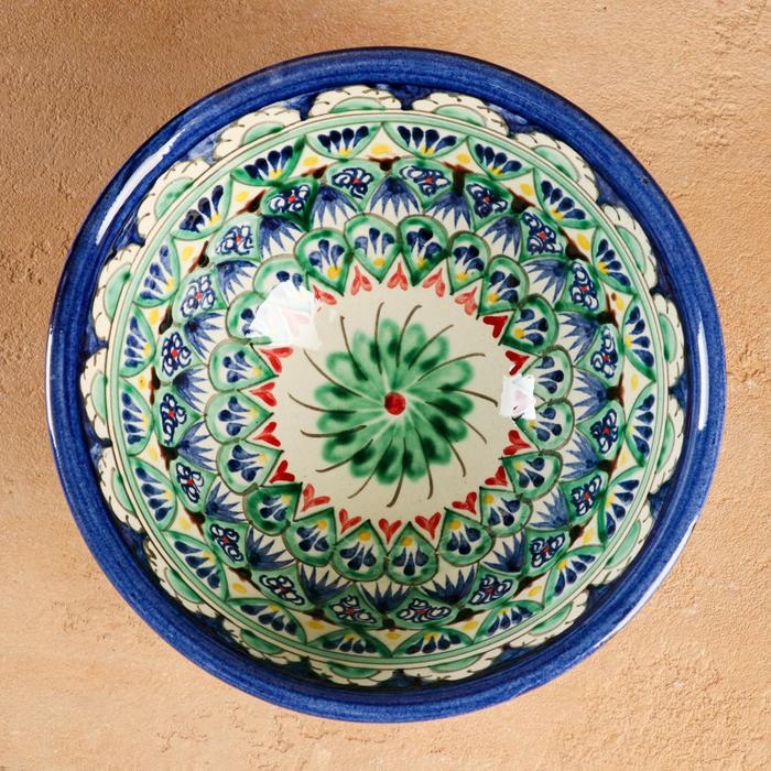 Коса Риштанская Керамика  Коса Риштанская Керамика "Узоры", 18 см, большая, микс