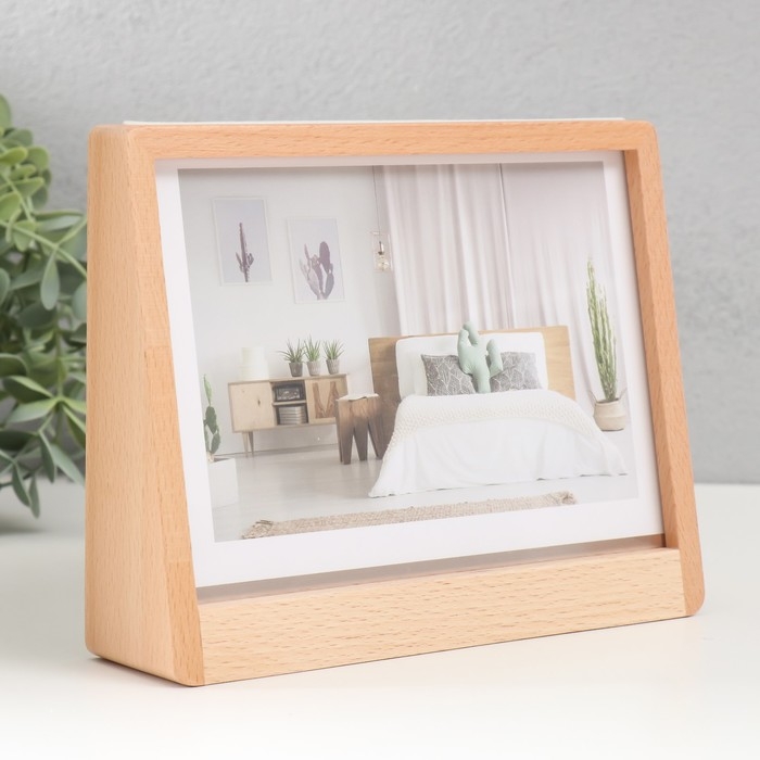 Фоторамка 12х17 см Фоторамка 12х17 см "Прозрачнось" бежевая 21,5х3х16,3 см