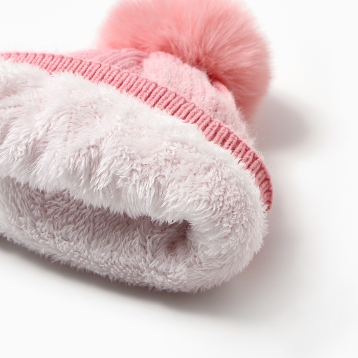 Шапка женская MINAKU, цв. розовый, р-р 56-58