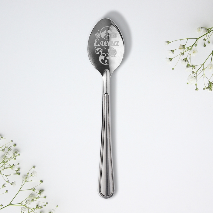 Ложка именная на открытке «Елена», 3 х 14 см. Ложка именная на открытке «Елена», 3 х 14 см.