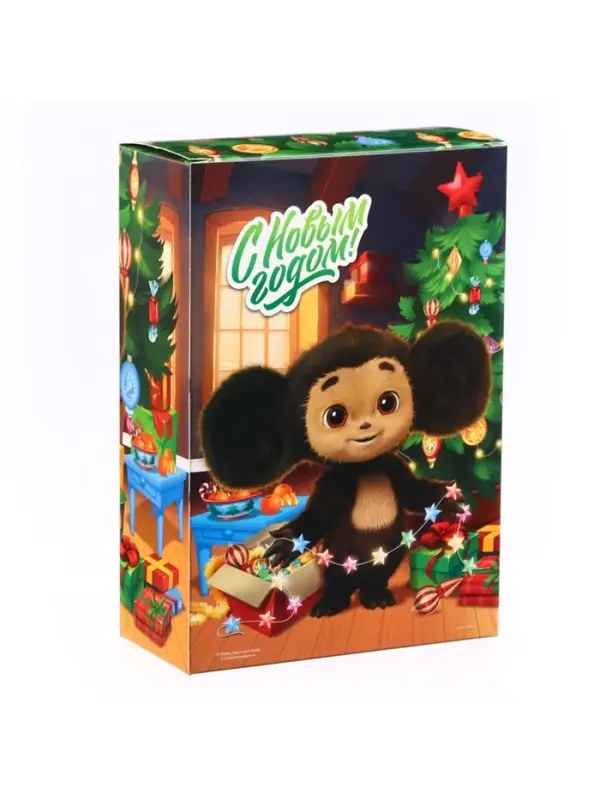 Коробка подарочная, 16х23х7.5 см, Чебурашка Коробка подарочная, 16х23х7.5 см, Чебурашка