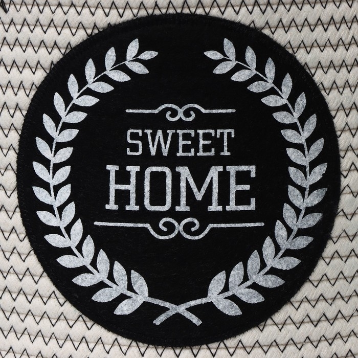 Корзина для хранения LaDо́m Sweet home, ручное плетение, 31×31×24 см, цвет белый Корзина для хранения LaDо́m Sweet home, ручное плетение, 31×31×24 см, цвет белый