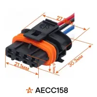 Разъём 4 pin с проводами для катушки зажигания Ford Kuga; Volvo XC60, XC90