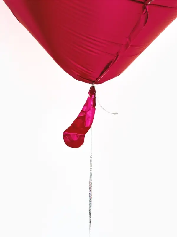 Воздушный шар фольгированный 63" &laquo;Сердце, фуксия"