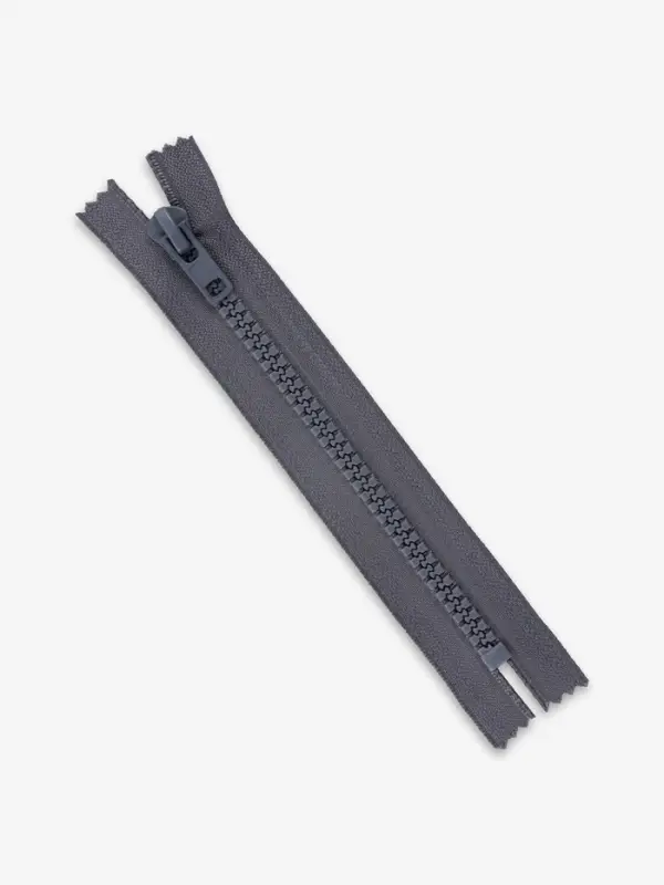 Молния &laquo;Трактор&raquo;, №8, неразъёмная, замок автомат, 18 см, тёмно-серая