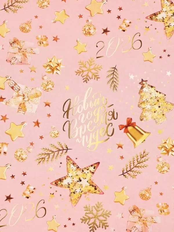 Бумага упаковочная глянцевая &laquo;Веселый Новый год&raquo;, 70&times;100 см