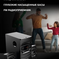 Музыкальный проигрыватель H-MS1404 черный 30Вт