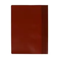 Папка-скоросшиватель Calligrata, А4, 120 мкм, коричневая, прозрачный верх