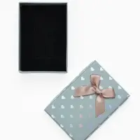 Набор подарочных коробочек 6 шт. под набор &laquo;Сердечки&raquo;, 7&times;9.5, цвет серый (7528512)