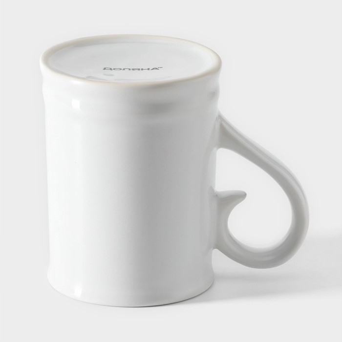 Кружка пивная керамическая Доляна, 300 мл, 12×8×10,3 см, цвет белый Кружка пивная керамическая Доляна, 300 мл, 12×8×10,3 см, цвет белый