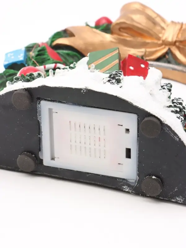 Фигура светодиодная &laquo;Праздничный венок&raquo; 13&times;12&times;15 см, муз, USB, AAx3 (не в комплекте), МУЛЬТИ