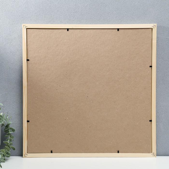 Фоторамка 40х40 см белое дерево № 5 Фоторамка 40х40 см белое дерево № 5