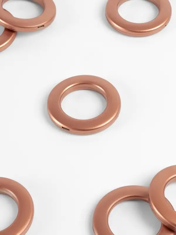 Люверсы для штор, d=3.1/5.5 см, 10 шт., коричневые