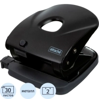 Дырокол Attache Power до 30л., металл., чёрный