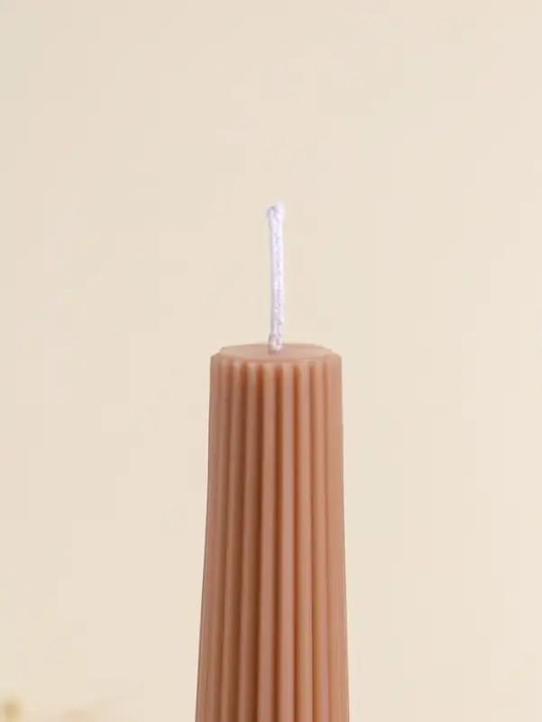 Набор свечей, 3.5х23 см, 2 шт "Башня" корица 4х9,5х25 см