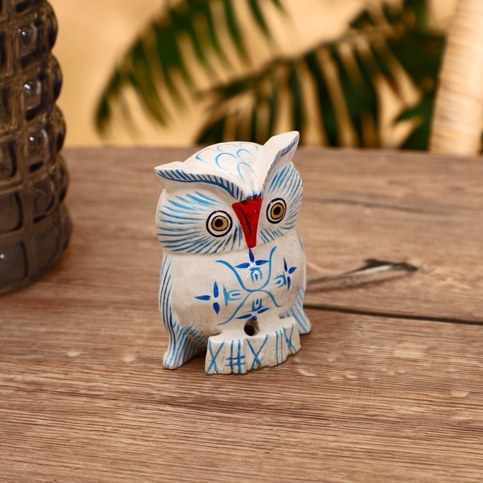 Сувенир Сувенир "Сова - цветочная роспись" дерево 10 см