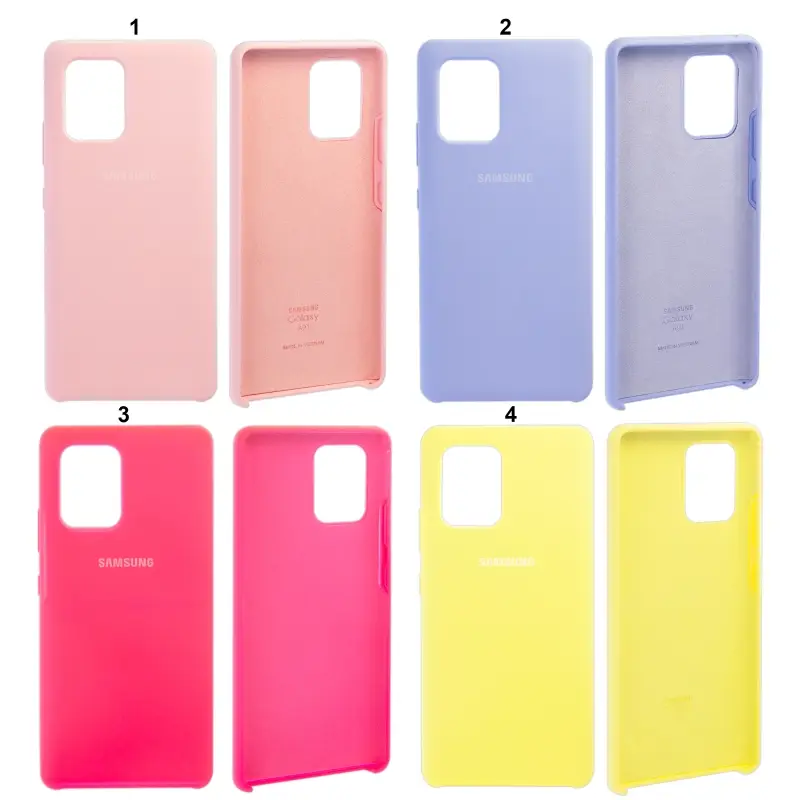 Чехол Samsung S10 Lite SILICONE COVER (с лого) Чехол Samsung S10 Lite SILICONE COVER (с лого)