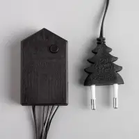 Гирлянда &laquo;Нить&raquo; 10 м, IP20, тёмная нить, 100 LED, 8 режимов, 220 В, свечение красное