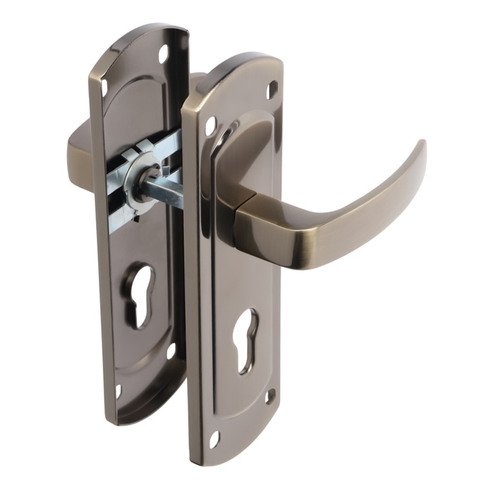 Ручки на планке LOCKLAND 002, м/о 55 мм, цвет бронза