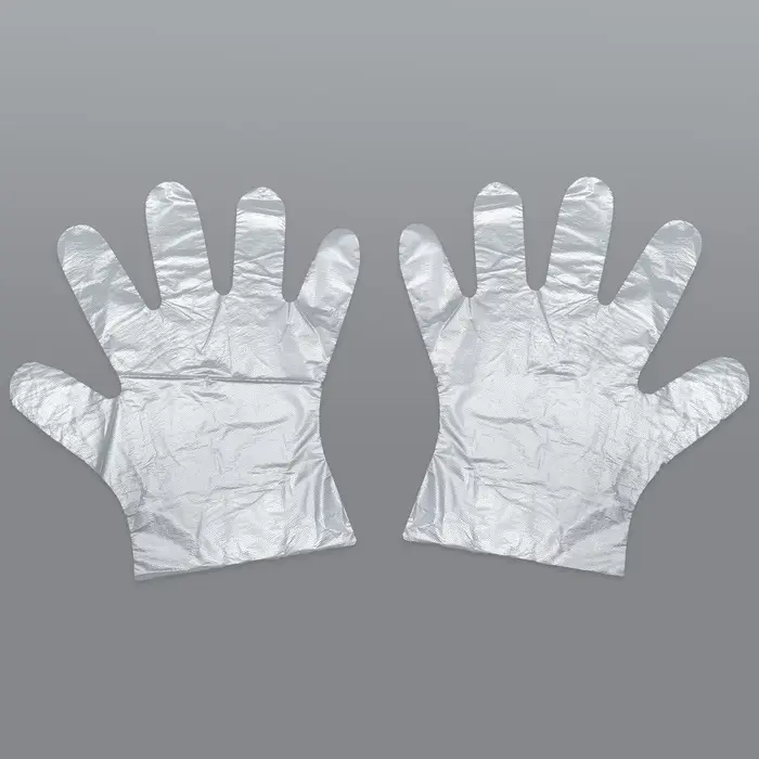 Перчатки одноразовые, универсальный размер, 100 шт, 0,4 микр, прозрачные Перчатки одноразовые, универсальный размер, 100 шт, 0,4 микр, прозрачные