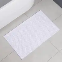 Коврик для ванной и туалета SAVANNA, полиэстер, 80&times;50 см, молочный