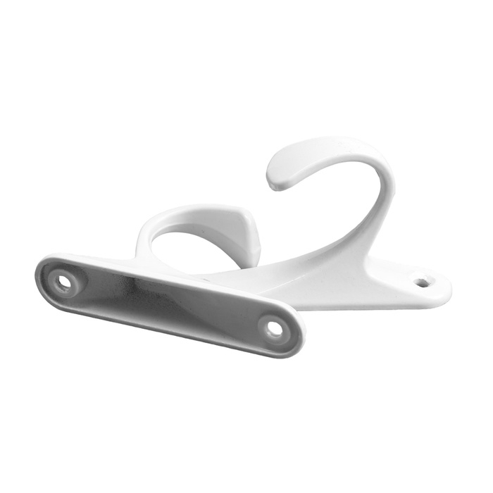 Крючок для штор CAPPIO KS101, однорожковый, цвет белый, 2 шт. Крючок для штор CAPPIO KS101, однорожковый, цвет белый, 2 шт.