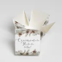 Бонбоньерка новогодняя «Счастливого праздника», 6,5 х 6,5 х 6,5 см, Новый год