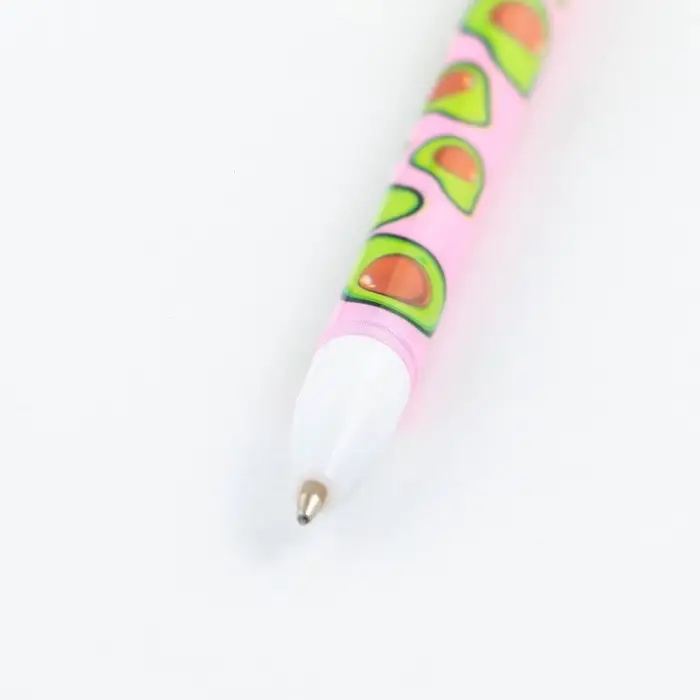 Ручка шариковая синяя паста 0.5 мм с колпачком «Авокадо» пластик Ручка шариковая синяя паста 0.5 мм с колпачком «Авокадо» пластик