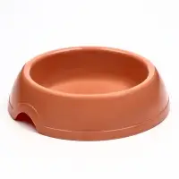 Миска для кошек и собак, 200 мл, 14.5&times;3 см, пластик, кирпичная