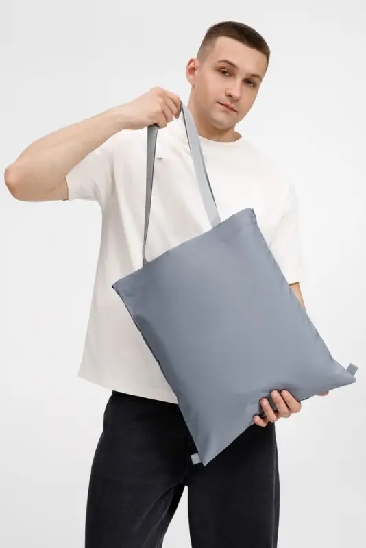 Шопер B3, серый с серыми ручками Шопер B3, серый с серыми ручками