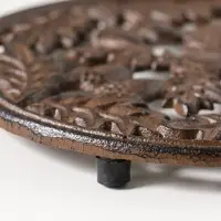 Сувенир чугун подставка "Жёлуди и дубовые листья" 18х18х1,5 см