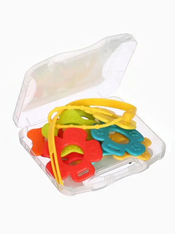 Прорезыватели в контейнере с держателем Крошка Я, набор 11 шт.