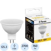 Лампа светодиодная Feron LB-560 MR16 G5.3 9W 175-265V 2700K(25839)