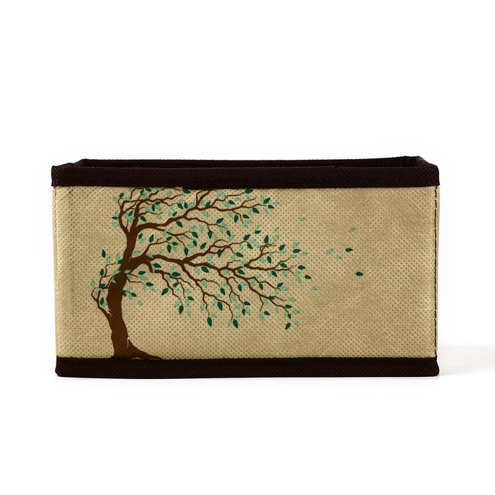 Органайзер для хранения, кофр для белья Органайзер для хранения, кофр для белья "Дерево", 10 х 18 х 10 см