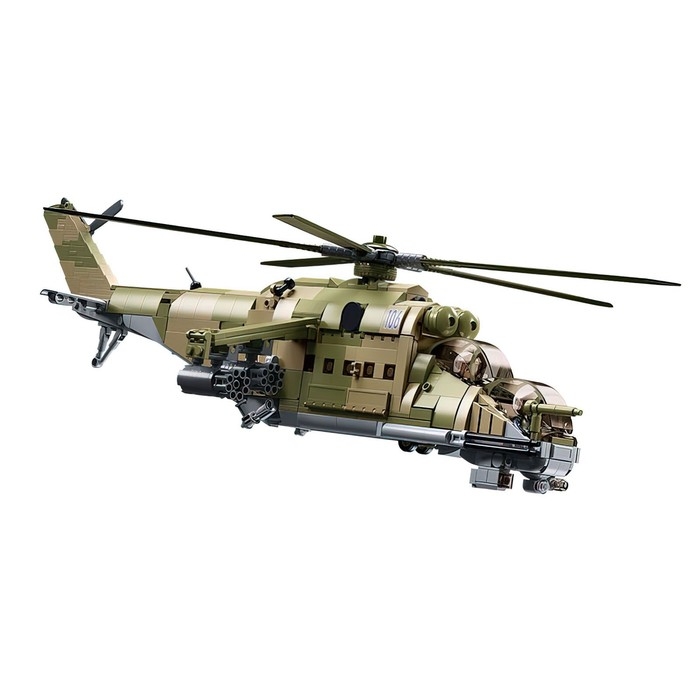 Конструктор Модельки «МИ-24С», 1:35, 893 детали Конструктор Модельки «МИ-24С», 1:35, 893 детали