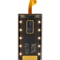 Внешний аккумулятор CRR-32, 10000 мАч, 2 USB, Type-C, 2 А, дисплей, чёрный